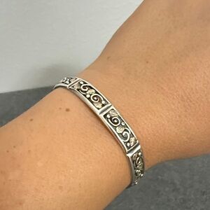 Preloved Black Hills Gold Sterling and 12 k cuff bracelet